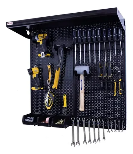 Painel De Ferramentas Parede Metal Com Suportes Variados | Parcelamento ...