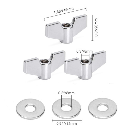 23pcs Cymbal Replacement Accessories, Cymbal Stand Felts, Dr