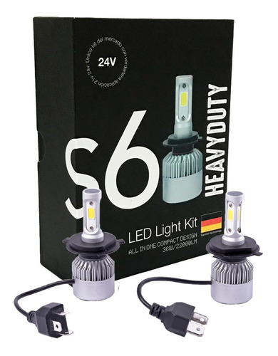 Kit Cree Led S6 H4 De 16000lm 24v Camiones Con Cooler