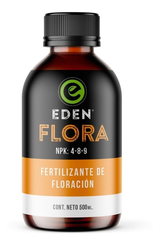 Fertilizante Eden Flora Potasio Fósforo Floración 500cc