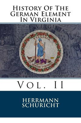 Libro History Of The German Element In Virginia: Vol. Ii ...