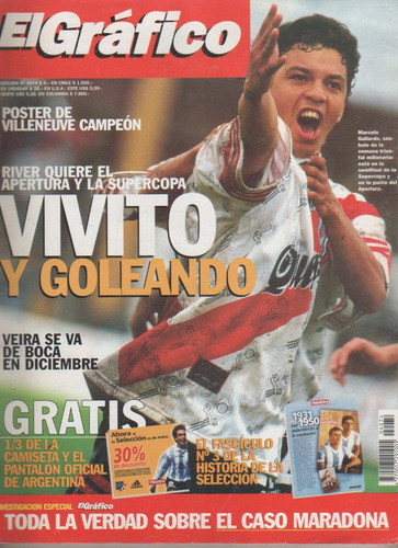 Revista El Grafico * Marcelo Gallardo - Nº 4074 - Año 1997