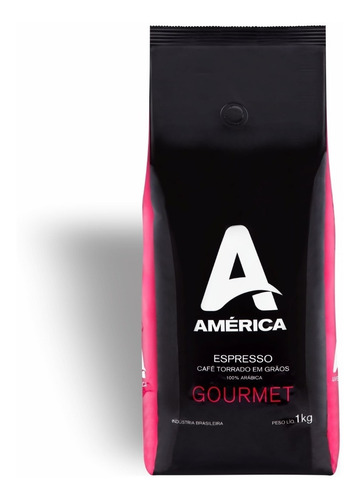 Café Em Grãos Gourmet América 100% Arabica 1kg