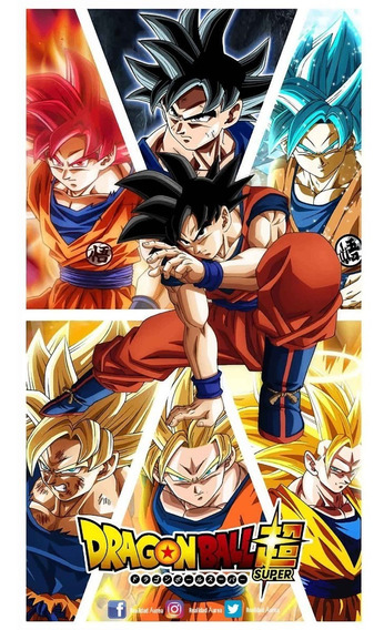 Goku Todas Sus Transformaciones Poster | Envío gratis Goku Todas Sus Transformaciones Poster | Envío gratis