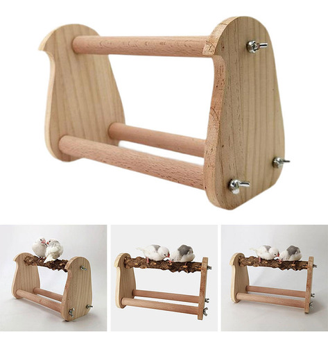 Pájaro De Madera Parrot Perch Rama De Madera Rama De Madera