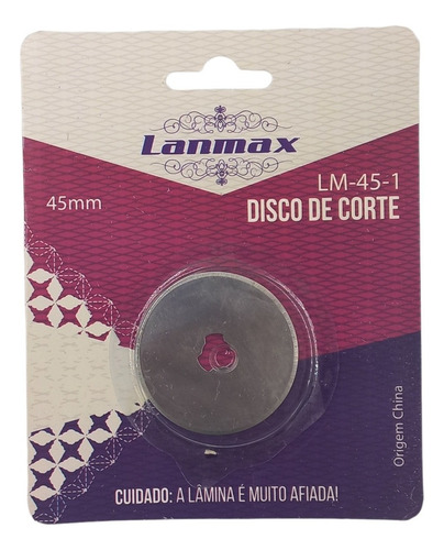 Lamina Disco Cortador Circular 45mm Patchwork Lanmax 2 Und