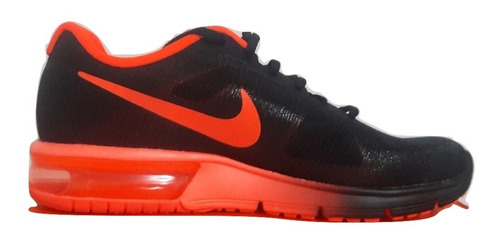 Zapatillas Nike Air Max Color Negro Con Naranja Para Hombre