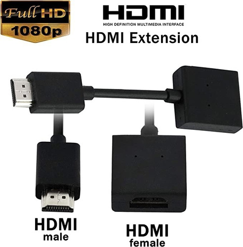 Extensión Hdmi Macho Hembra Chromecast Roku Firetv Alta Vel