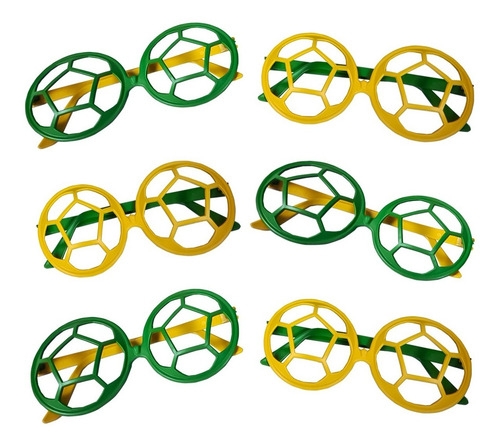 Imagem 1 de 3 de Brinquedo Óculos De Plástico Na Solapa / Bola - 6 Peças