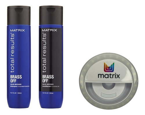 Shampoo Tonos Cobrizos Matrix Brass Off + Enjuague 300ml