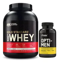Comprar On 100% Whey Protein Gold Standard 5 Lb Cookies + Opti Men Cookies And Cream