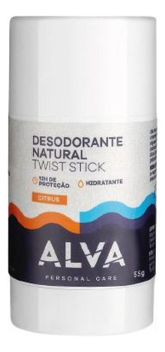 Kit 2x: Desodorante Twist Stick Citrus Alva 55g