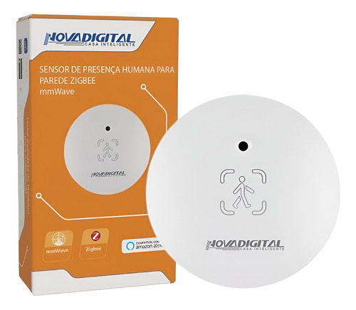 Sensor Presença Humana Inteligente Mmwave Zigbee Novadigital