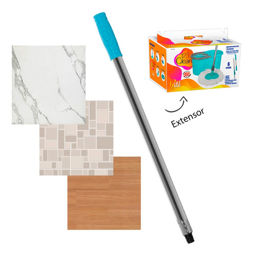 Imagem 2 de 5 de Cabo Extensor Para Mop Giratorio Tam. 50cm Ud438