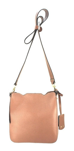 Imagem 4 de 5 de Bolsa Feminina Tiracolo Com Metais Em Couro Carrano Bordô 80