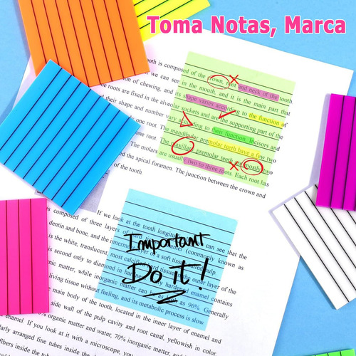 600 Hojas De Notas Adhesivas Transparentes,