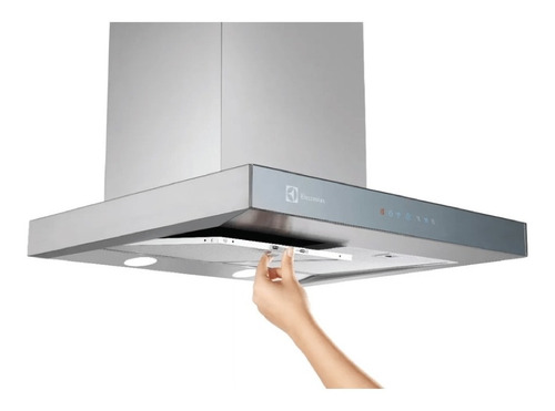 Imagen 2 de 10 de Campana De Pared Electrolux 60ct 60 Cm Acero Inoxidable Lh