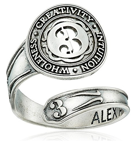 Número  Numerología  De Alex Y Ani, Anillo De Cuchara De Pla