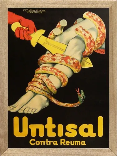 Untisal , Cuadro, Poster, Medicinal, Publicidad M613