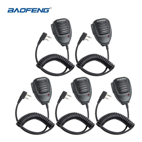 Micrófono De 2 Pines Walkie Talkie Baofeng Uv-5r Radio, Paqu