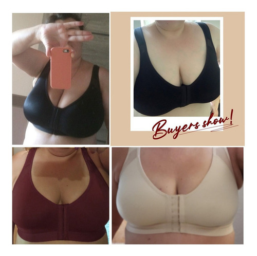 Brasier Cierre Frontal Sin Varilla Talla Grande Delimira