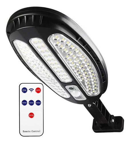 Lampara Solar Luces Led Sensor  De Movimiento Control 3 Modo