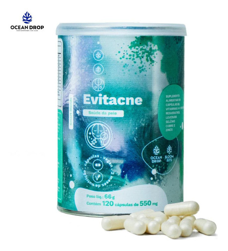 Evitacne 550mg 120 Capsulas Ocean Drop