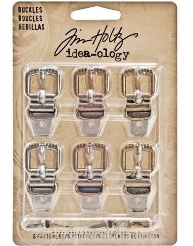 Hebillas De Metal De Tim Holtz Ideaology Set De 6 Hebillas Y