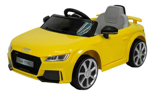 Auto A Batería Niños Audi Tt Roadster 12v 2 Motores De 24w Color Amarillo