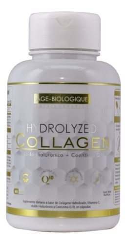 Colágeno Hidrolizado Age Biologique  Hialurónico Q10 60cap