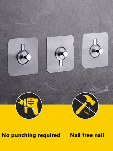 10/20 Pcs Adhesive Wall-mounted Hooks Poster Photo Frame