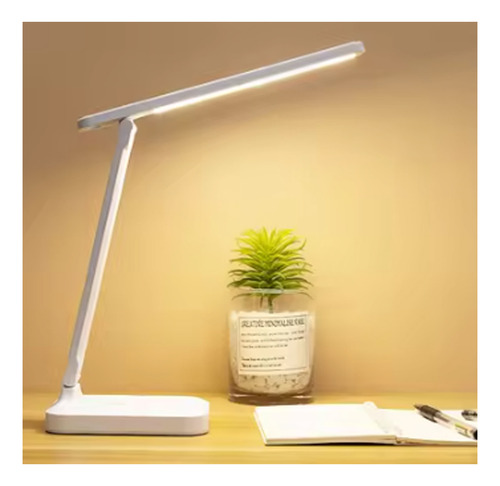 Lámpara De Mesa Con Carga Usb Y Enchufe De Doble Propósito,