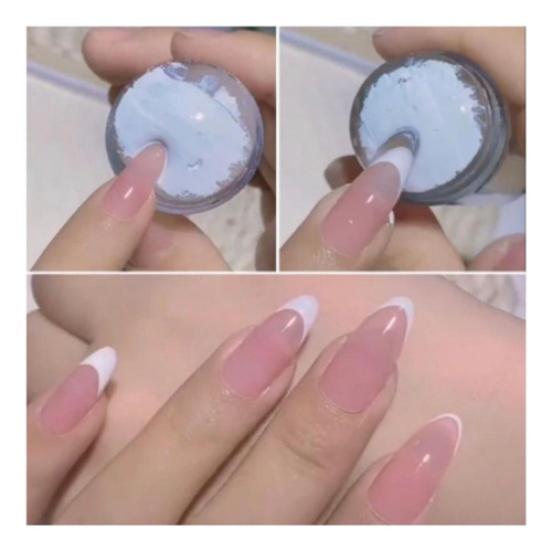 Carimbo De Unha Francesinha Silicone Transparente Nailart