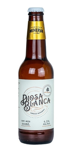 Imagen 3 de 4 de Cerveza Minerva Linea Maestra Diosa Blanca