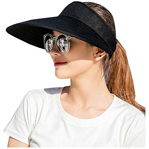 Visera Parasol Sombreros Mujer Ala Grande Protección Uv Vera