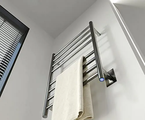 Toallero Eléctrico De Acero Inoxidable Cromado 8 Barras Etw4