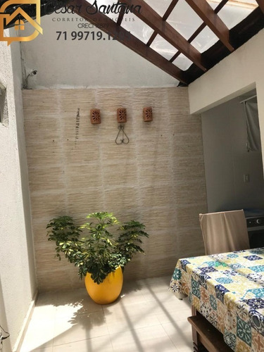 Imagem 23 de 30 de Casa 4 Suítes Em Condomínio Fechado, Buraquinho - Lauro De Freitas - Ca01136 - 70448689