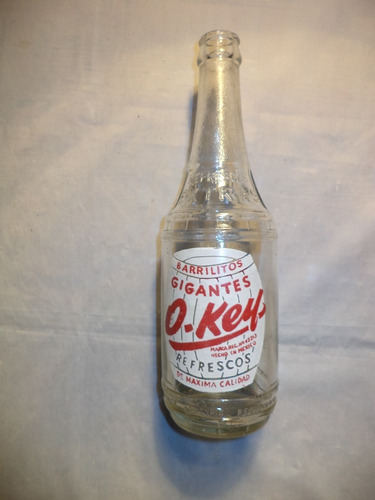 Antigua Botella 435 Ml Barrilitos Gigantes O-key 1954 2 (Usado)