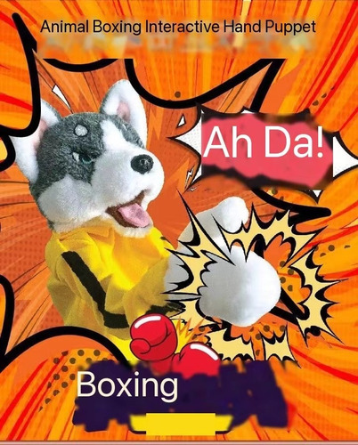 2 Electric Plush Pet Boxing Toys, Hand Puppet Gifts