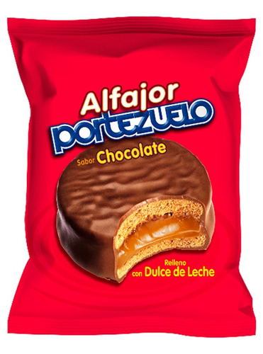 Alfajor Portezuelo Chocolate Pack X18 Unid - Suchina Sa