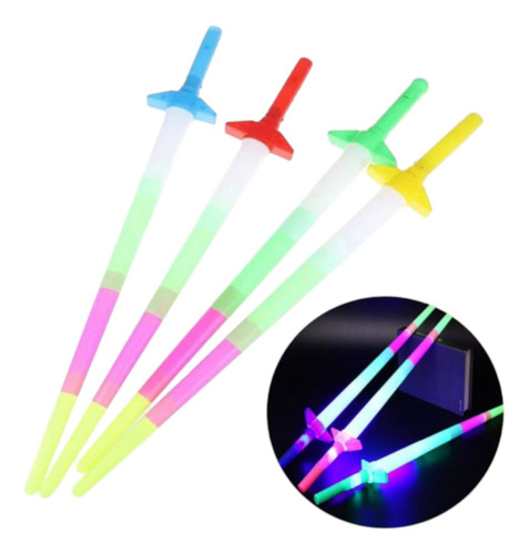 Z0f 24 Espadas Led Neón Retráctil Batucada Fiesta Boda Xv