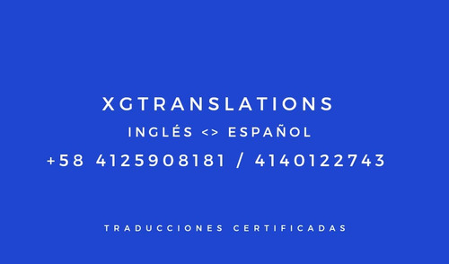 Imagen 1 de 3 de Traducciones Certificadas/oficiales Por Intéprete Público