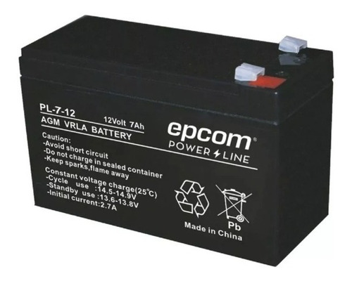 Bateria Pila Recargable 12v 7ah Sellada Pl712 Epcom