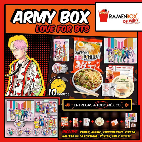 Army Box, Ramen, Arroz Al Vapor, Souvenirs Y Más