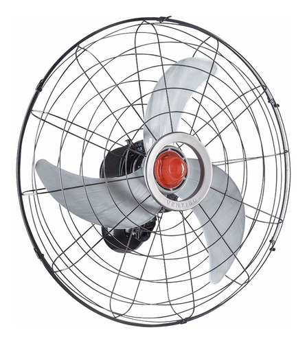 Imagem 2 de 3 de Ventilador de parede Ventisol Power 70 preto com 3 pás cor cinza, 70 cm de diâmetro 127 V/220 V