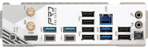 Placa Madre Asrock Amd X870 Pro Rs Wifi Am5 Atx Color Blanco