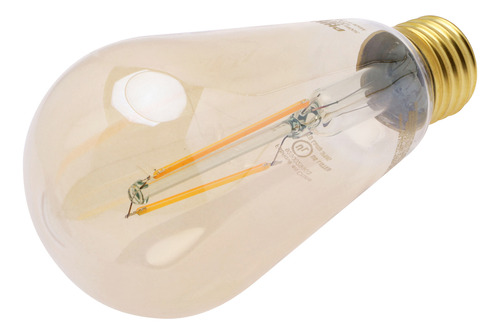 2 Focos Filamento Philips Led 4.4w St19 Luz Cálida E