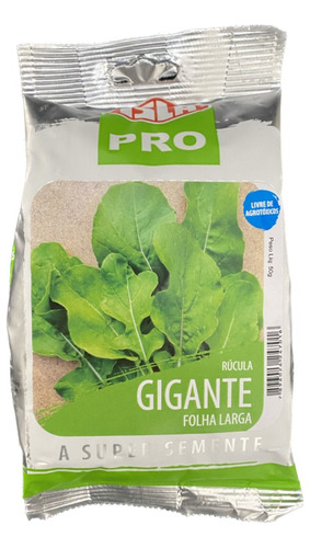 Rucula Gigante Folha Larga - 50grs De Sementes/ Produtiva