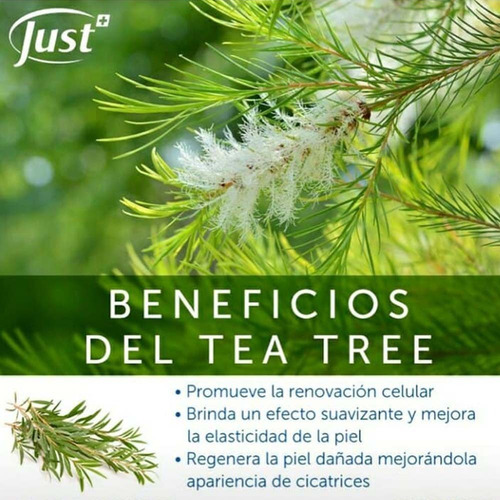 Imagen 7 de 7 de Gel Limpiador Tea Tree 100ml Producto Swiss Just Original