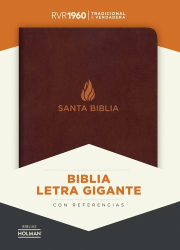 Biblia Grande, Letra Gigante Rvr1960 Piel Fabricada Marrón